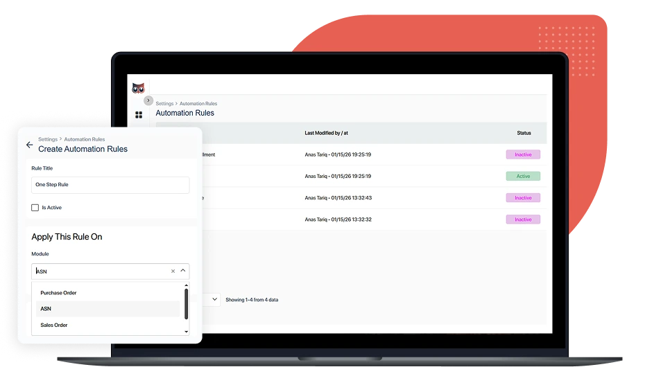 automation rules screen