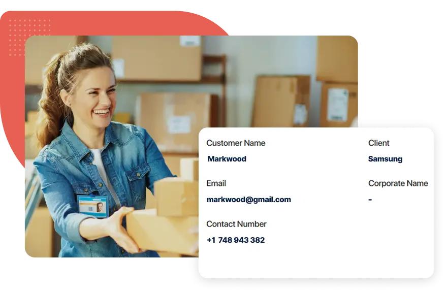 Customer screen