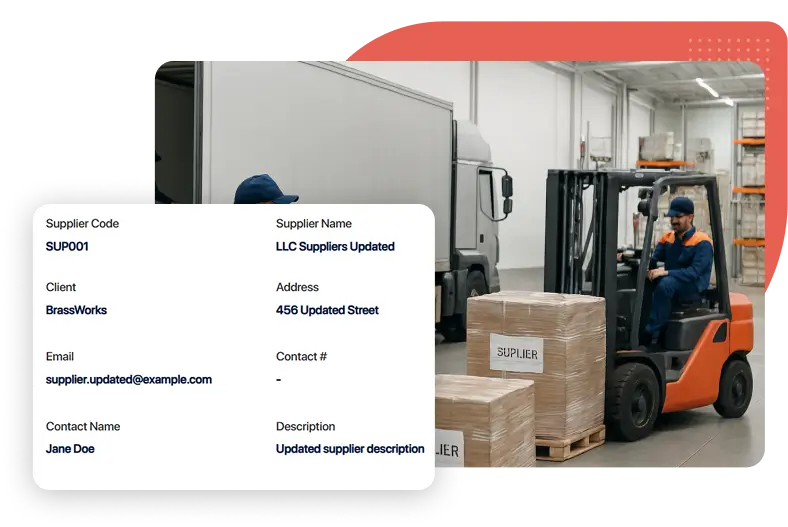 WizeFulfill supplier's screen